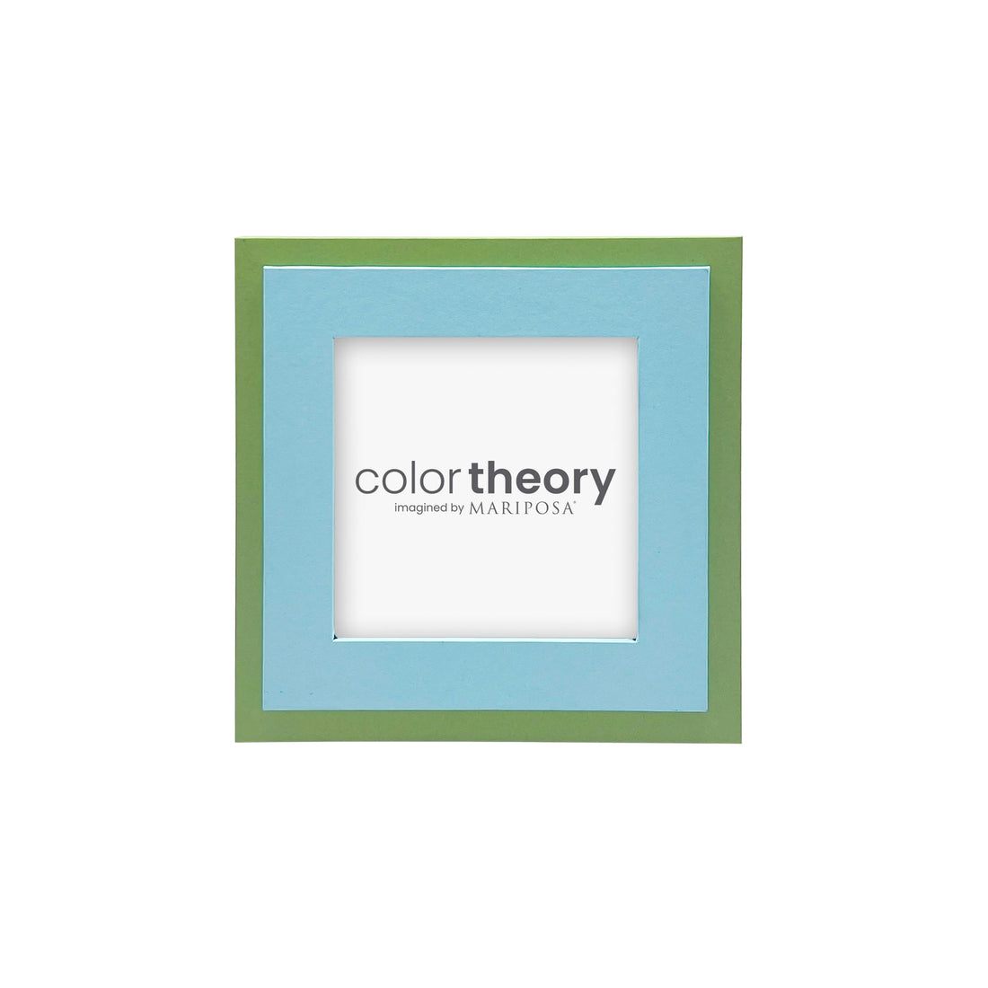 Tiered Sky Blue and Meadow Green 4x4 Frame