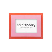 Tiered Pink and Tangerine 4x6 Frame
