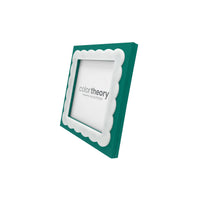 Emerald White Scallop 4x4 Frame