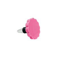 Pink Scallop Bottle Stopper
