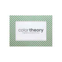 Double Sided Geometric Green and Rosa Pink 4x6 Frame