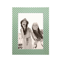 Double Sided Geometric Green and Rosa Pink 5x7 Frame