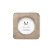 Lola Beige Velvet Round 4x4 Frame