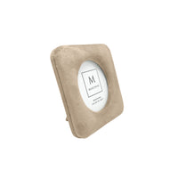 Lola Beige Velvet Round 4x4 Frame