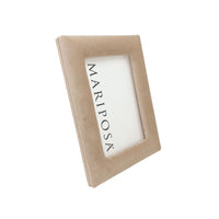 Lola Beige Velvet 4x6 Frame