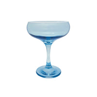 Fine Line Light Blue with White Rim Coupe Set of 4
