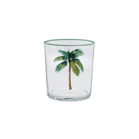 Palm Tree Suite of 4 Double Old Fashion Glasses