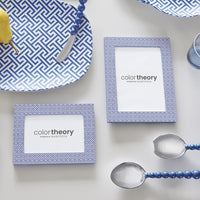 Double Sided Fretwork and Denim Blue 5x7 Frame