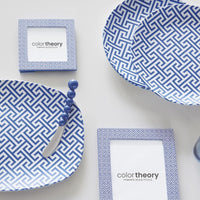 Double Sided Fretwork and Denim Blue 4x4 Frame