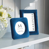 Lola Indigo Velvet Round 4x4 Frame