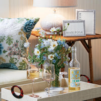 Coconut Grove Faux Grasscloth Tray With Tortoise Handles