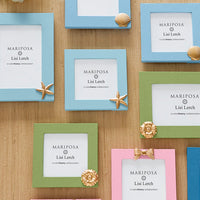 Scallop Periwinkle Blue 4x4 Frame