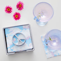 Peace Beaded Napkin Box Set