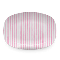 Pink Simple Stripes Platter