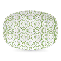 Green Trellis Platter