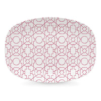 Pink Trellis Platter