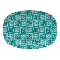 Checkered Coral Platter