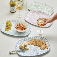 Pink Trellis Platter