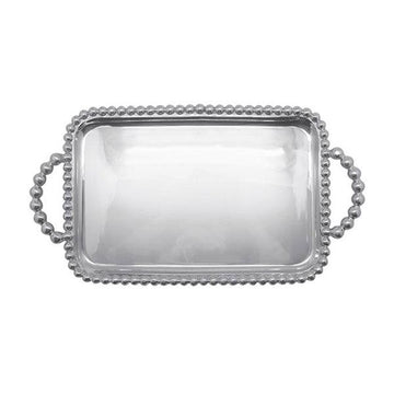 Pearled Medium Service Tray-Serving Trays and More | Mariposa