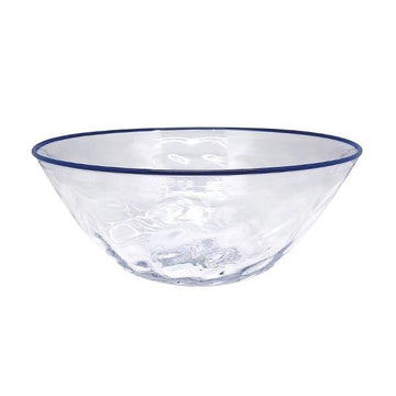 Urchin Texture Large Bowl, Cobalt Rim | Mariposa Bowls
