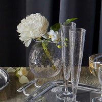 Clear Pineapple Large Textured Bud Vase-Vases | Mariposa