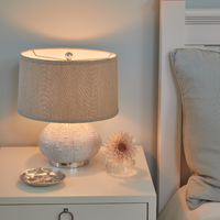 Ceramic Sea Urchin Table Lamp