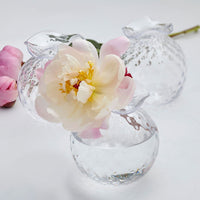 Mariposa Handblown Clear Pineapple Bud Vases