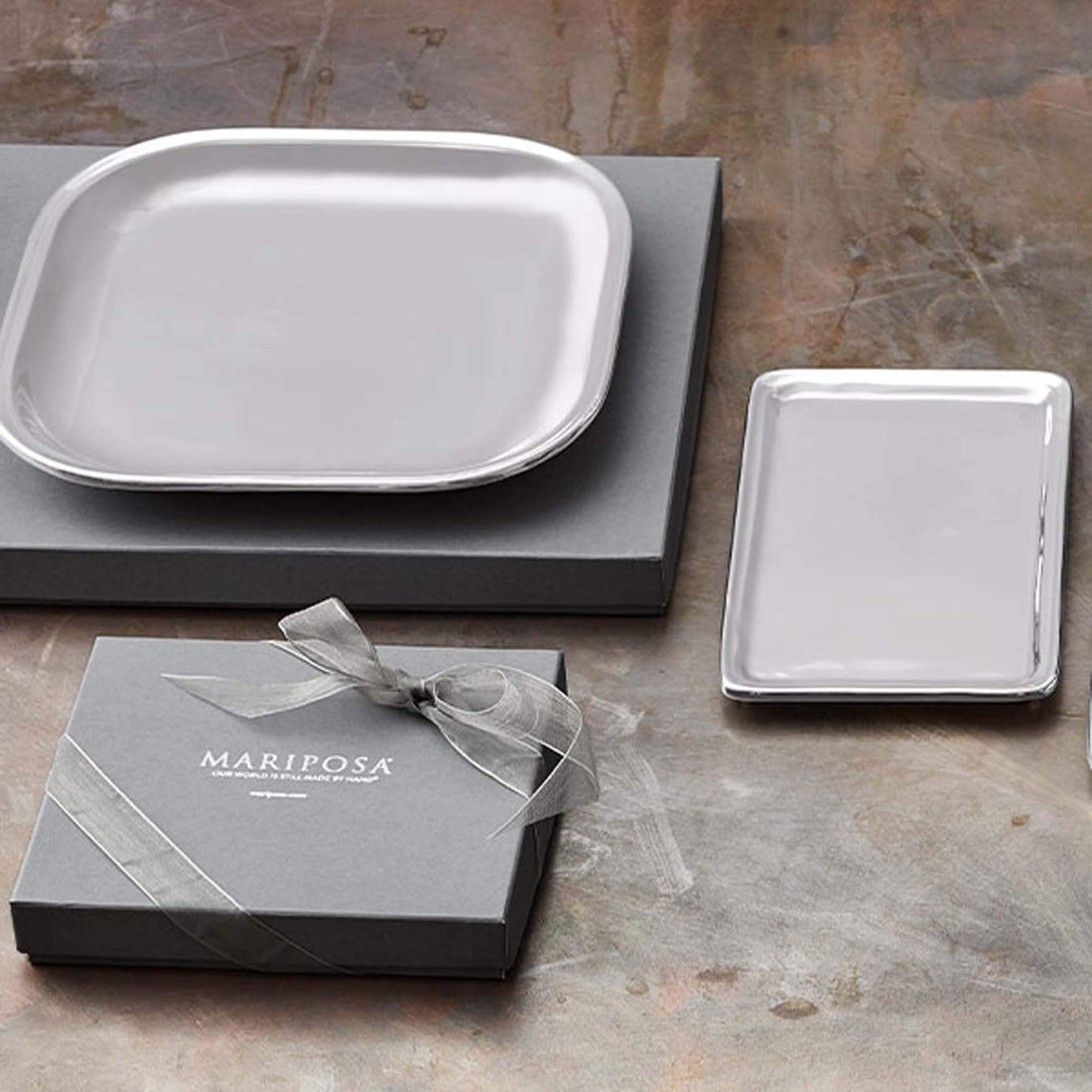 Signature Square Platter-Platters-|-Mariposa