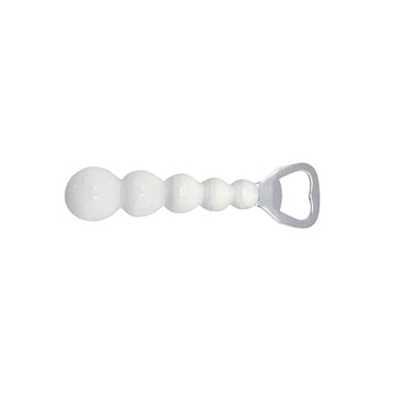 Pearled White Bottle Opener