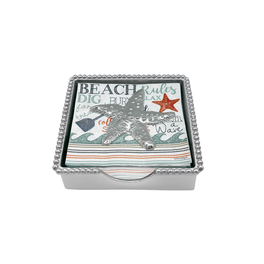Sea Star Beaded Napkin Box