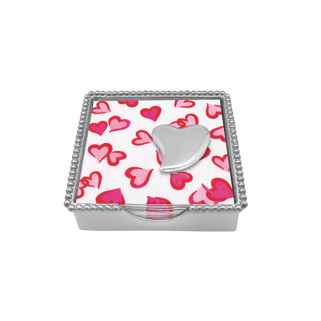 Heart Beaded Napkin Box