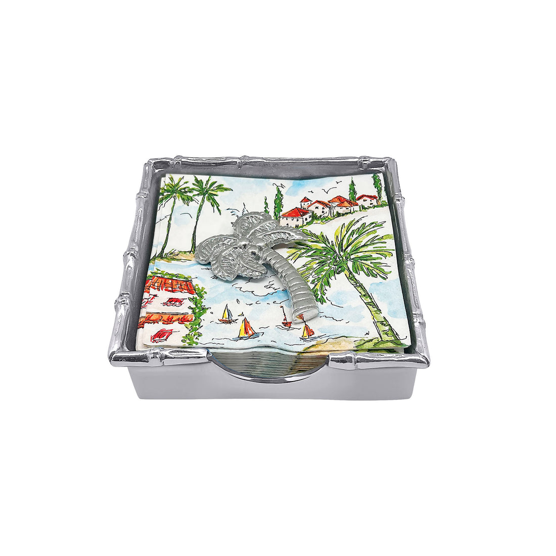 Palm Tree Bamboo Napkin Box