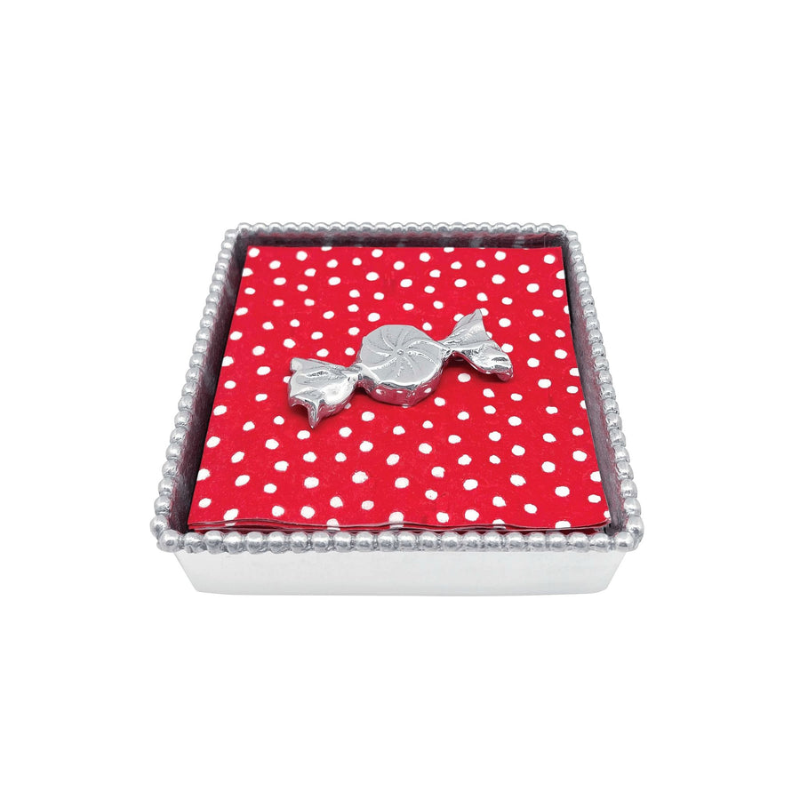 Peppermint (1604) Beaded Napkin Box