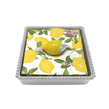 Lemon (1788) Beaded Napkin Box Set