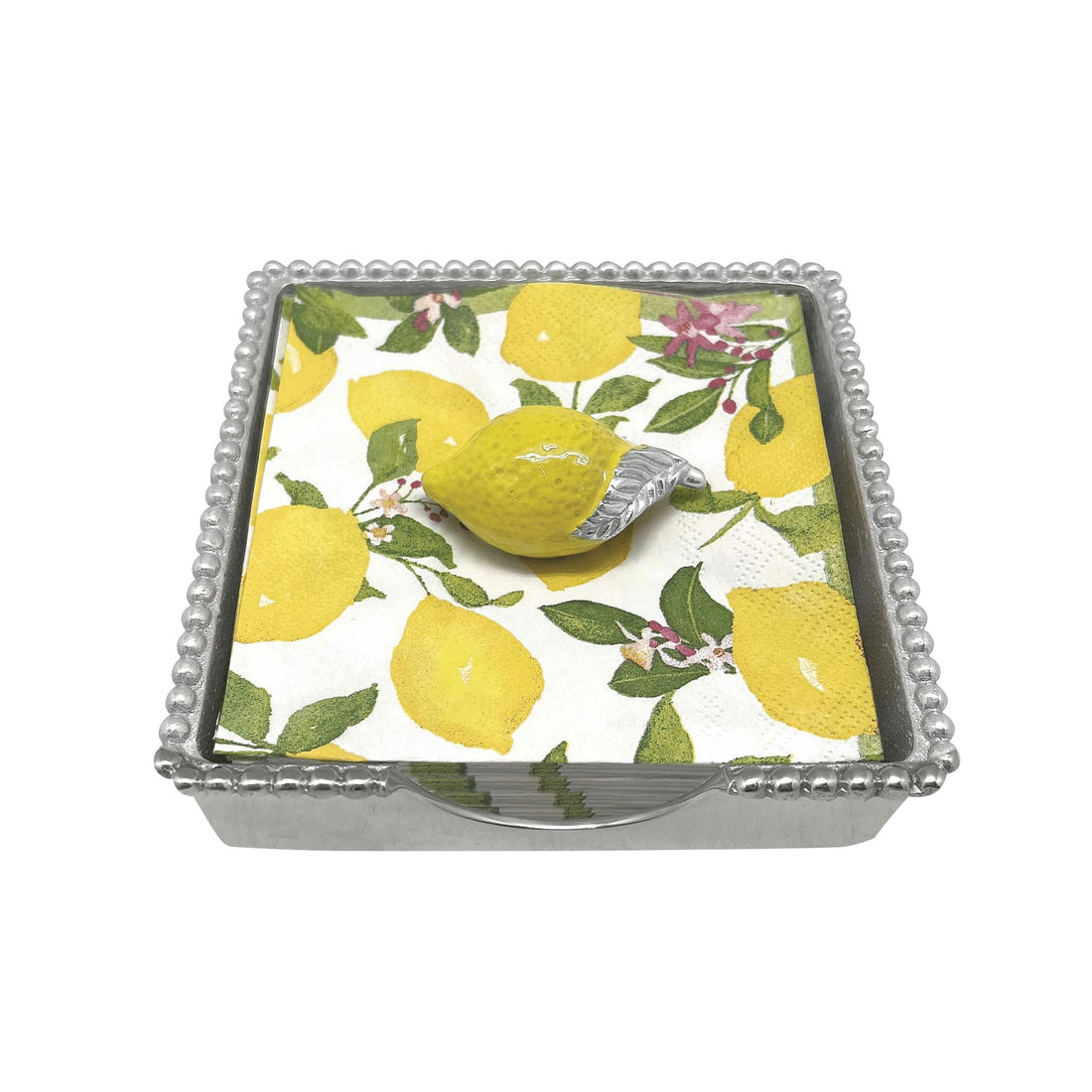 Lemon (1788) Beaded Napkin Box Set