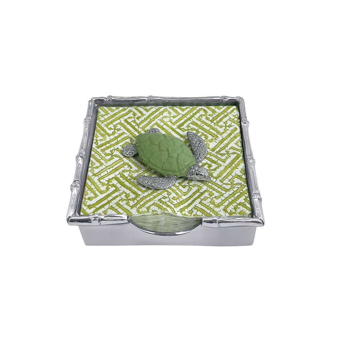 Green Sea Turtle Bamboo Napkin Box