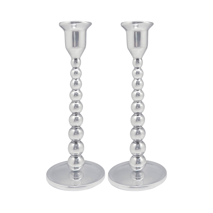 Pearled Medium Candlestick Set