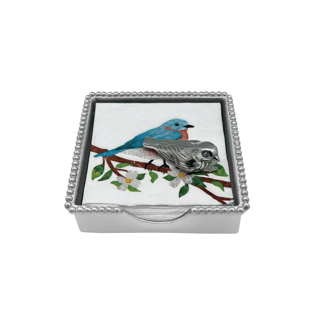 Bird Beaded Napkin Box Set
