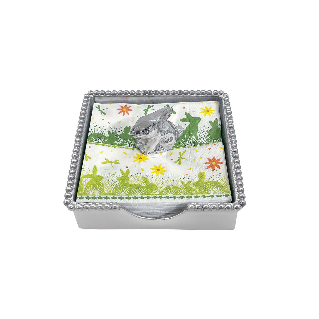 Bunny Beaded Napkin Box