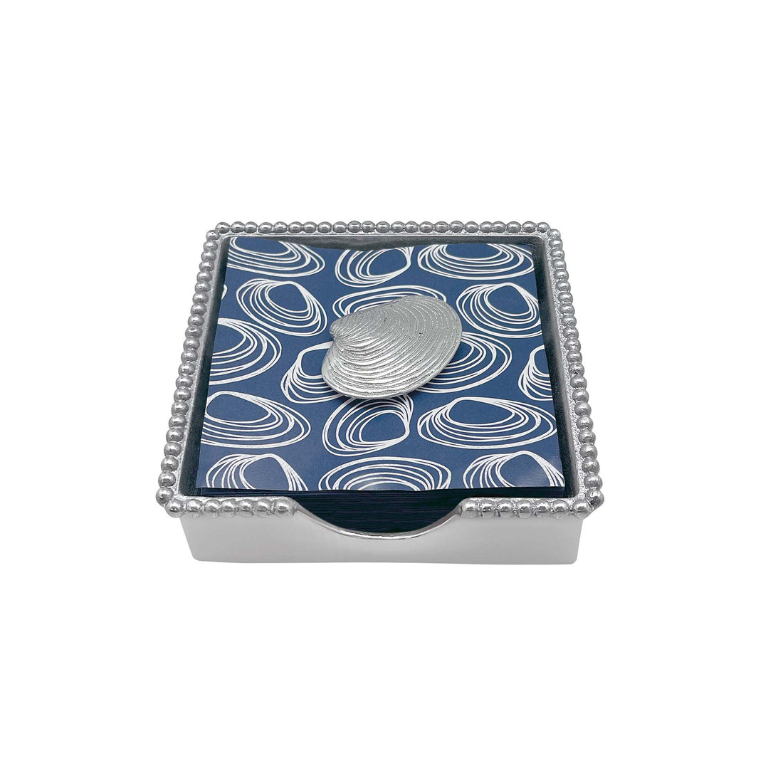 Clam Beaded Napkin Box Set