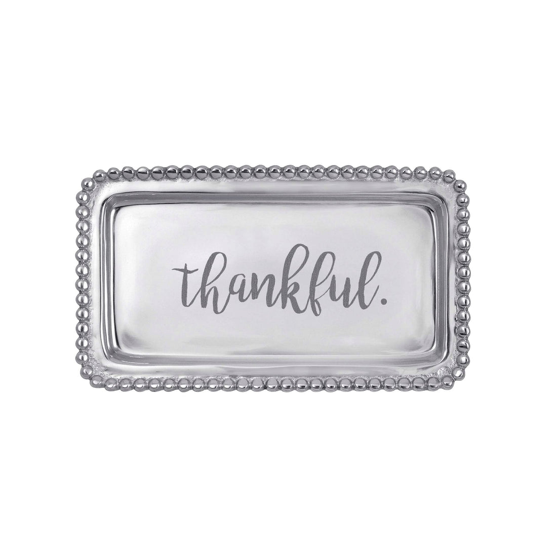 THANKFUL Beaded Statement Tray