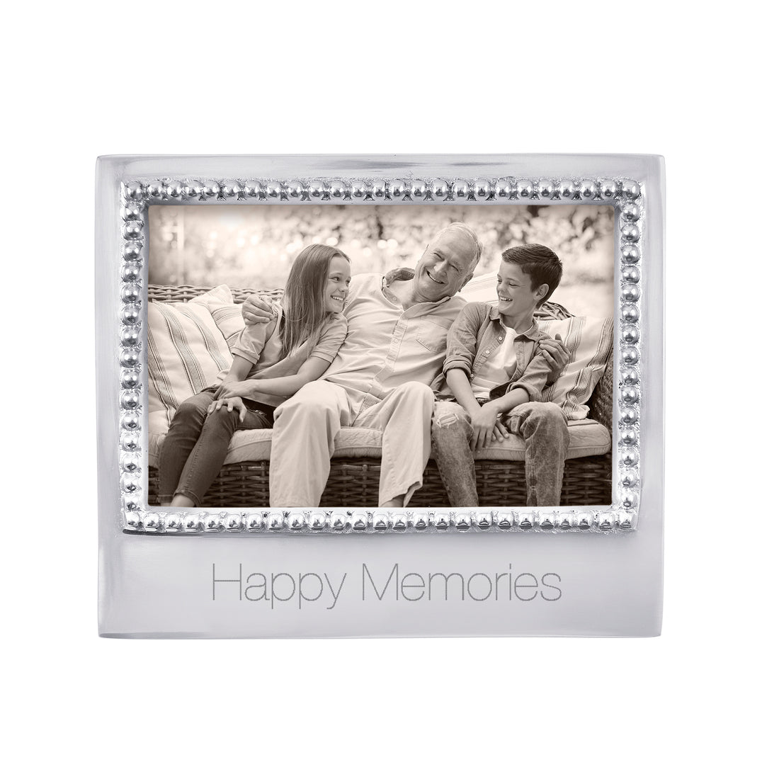 Happy Memories Beaded 4x6 Frame
