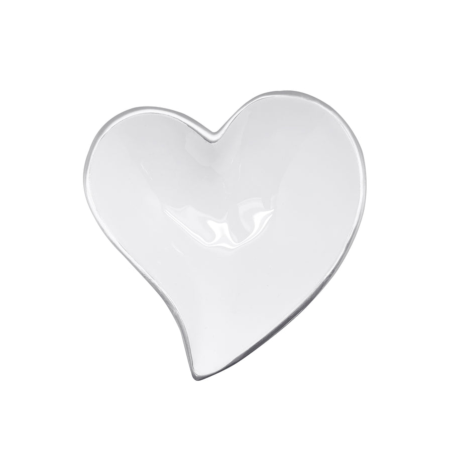 White Small Heart Bowl