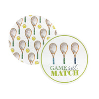 Game, Set, Match Tennis Coaster Refill, 40 Count