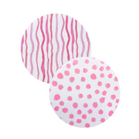 Pink Dotty and Stripe Coaster Refill Pack of 40