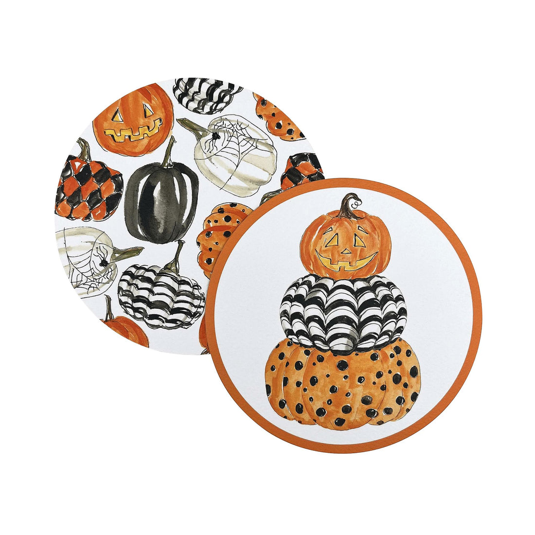 Pumpkins Beaded Coaster Set