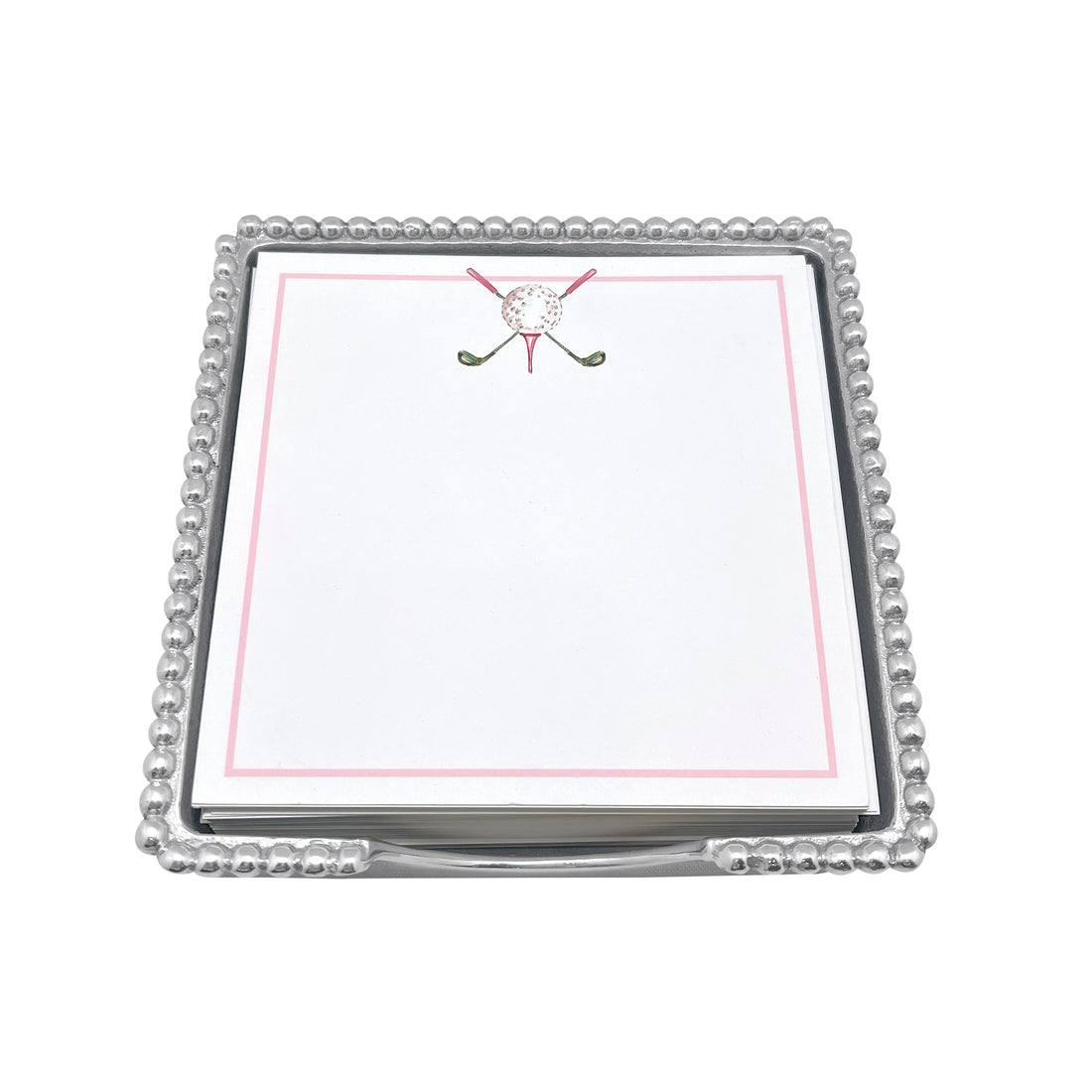 Ladies' Golf Beaded Note Pad Set