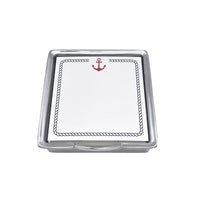 Red Anchor and Nautical Rope Signature Notepad Set