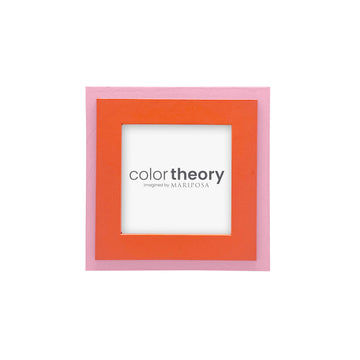 Tiered Tangerine and Pink 4x4 Frame