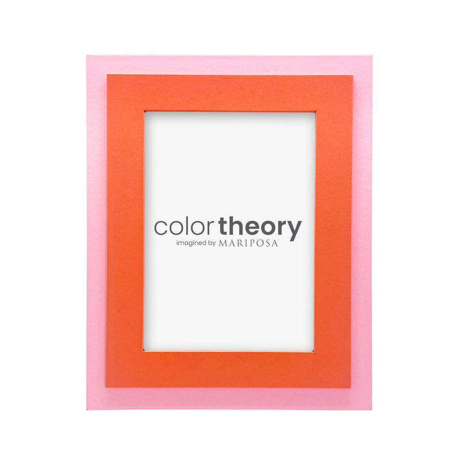 Tiered Tangerine and Pink 5x7 Frame